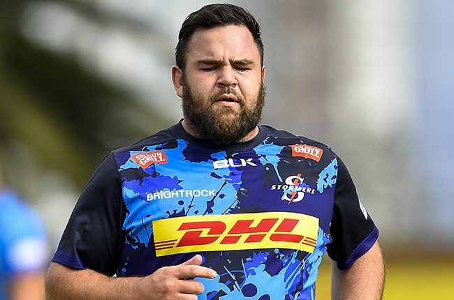 Frans Malherbe during the Stormers' training session before their departure for Wales on Tuesday. (Ashley Vlotman/Gallo Images)