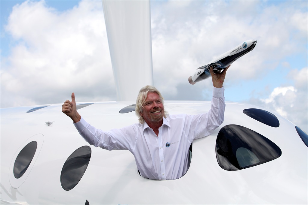 Richard Branson was the first British billionaire in space, in the VSS Unity which took off and returned on 11 July. (Picture: Gallo/ Getty Images)
