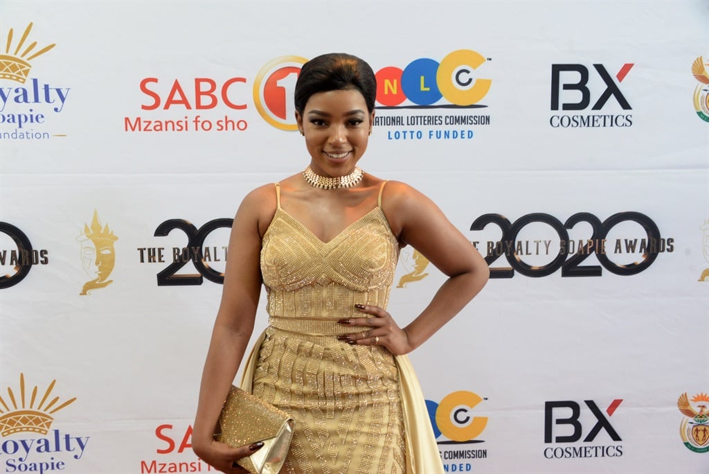 Lorraine Moropa during the Royal Soapie Awards at MGG Production in Linbro Park on September 5 2020 in Johannesburg. Photo: Gallo Images/Oupa Bopape