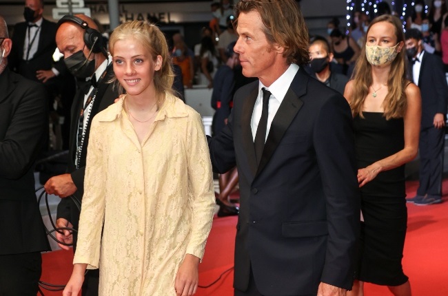 Hazel Moder with dad Danny Moder on the red carpet at Cannes this year. (PHOTO: Gallo Images/Getty Images)