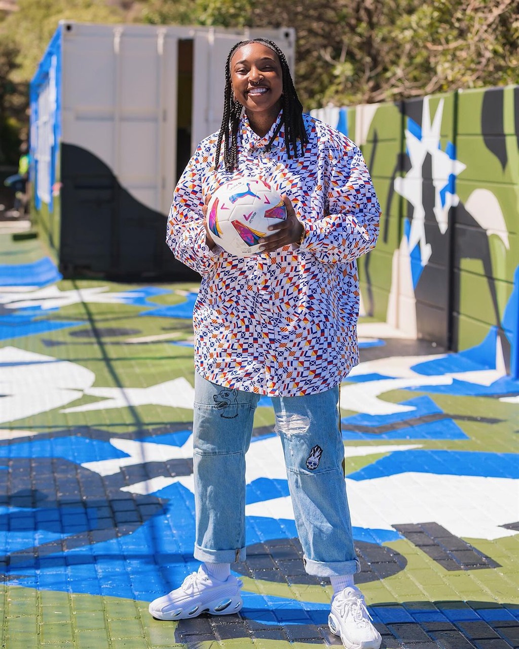 Renowned South African visual artist, Karabo Poppy recently unveiled a series of murals surrounding five-a-side courts in collaboration with EA Sports & LaLiga.
