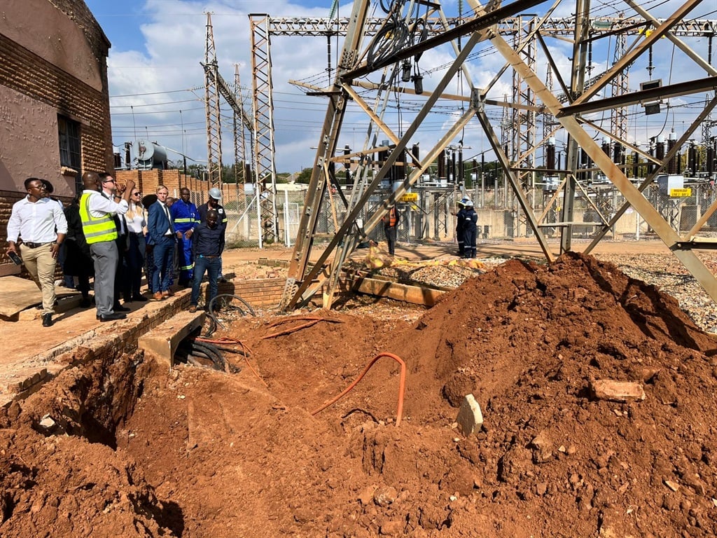 An explosion at the Mooikloof substation has left parts of Pretoria without power since Wednesday night. (Supplied/City of Tshwane)