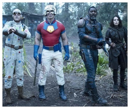 New and improved (from left): David Dastmalchian, John Cena, Idris Elba and Daniela Melchior are the latest members of The Suicide Squad. (PHOTO: Warner Bros.)