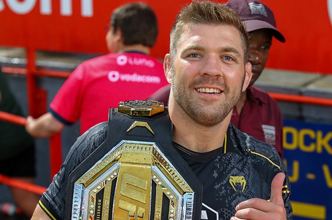 South African UFC MIddleweiht champion Dricus du Plessis (Gordon Arons/Gallo Images)