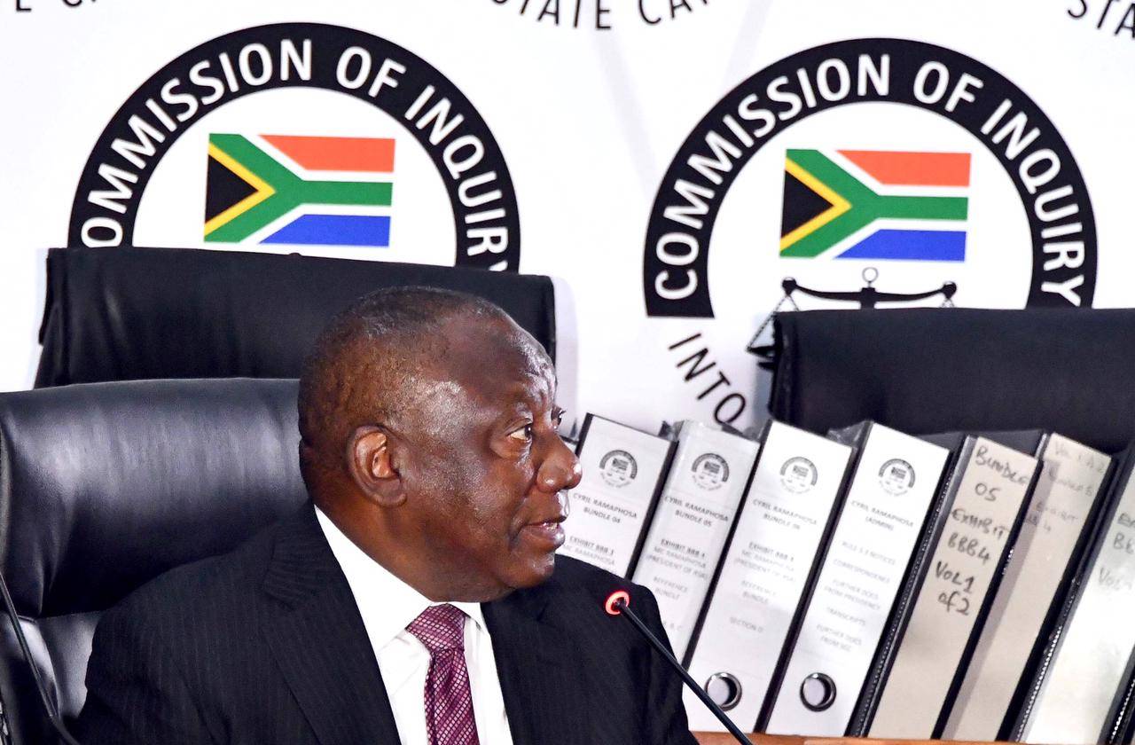 President Cyril Ramaphosa appeared before the Zondo commission on Wednesday to answer questions as the country’s president. Photo: GCIS