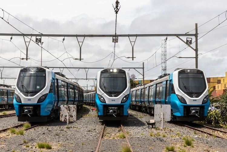Trains at the Paarden Eiland Passenger Rail Agency of South Africa (Prasa) depot in Cape Town. GroundUp/Archive photo, Ashraf Hendricks)