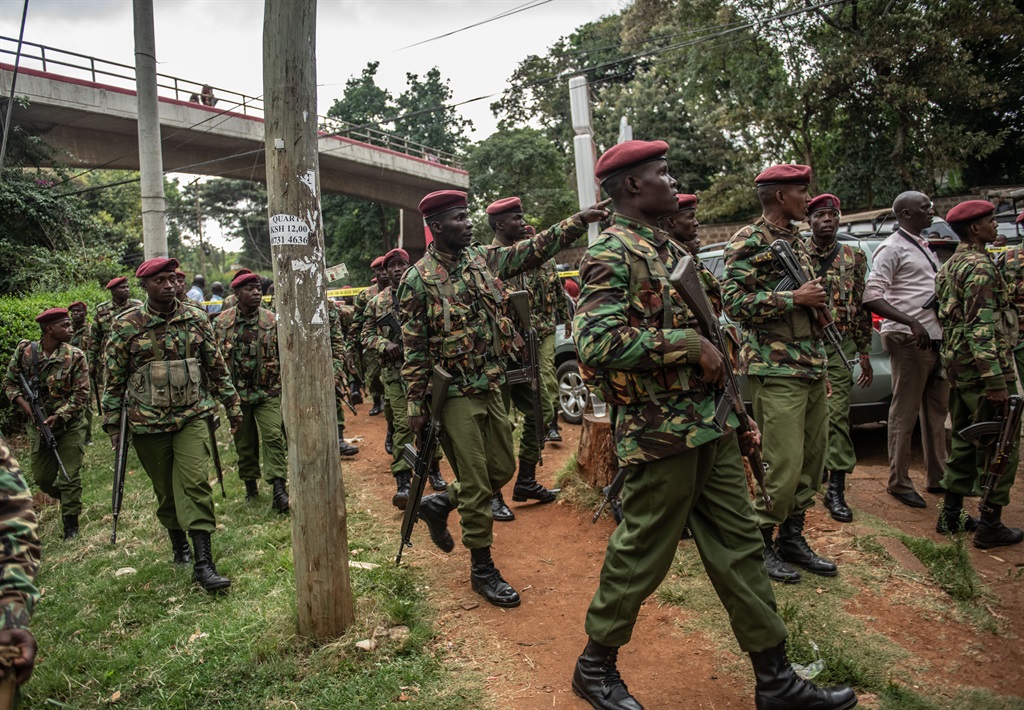 Kenyan security forces. Photo by Andrew Renneisen/Getty Images)