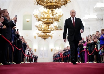 Poetin begin 5de termyn, beloof oorwinning vir Russe