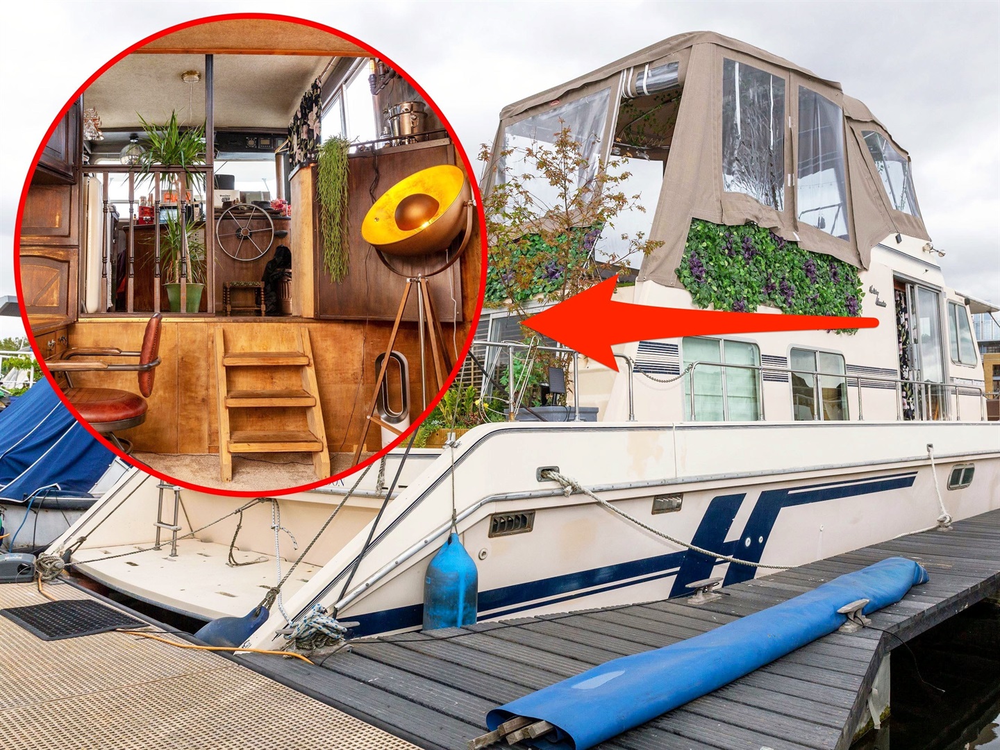 boat with bathroom for sale