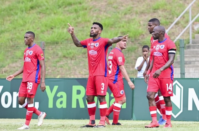 Thulani Hlatshwayo believes his SuperSport United teammate Ime Okon should represent South Africa over Nigeria.
(Darren Stewart/Gallo Images)
