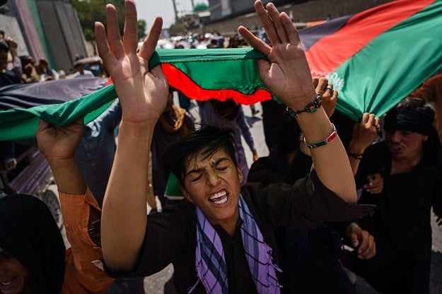 Kabul, Afghanistan-August 19, 2021: Afghans