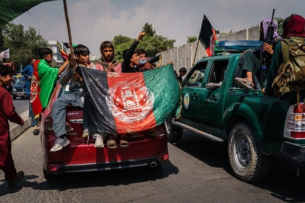 Kabul, Afghanistan-August 19, 2021: Afghans