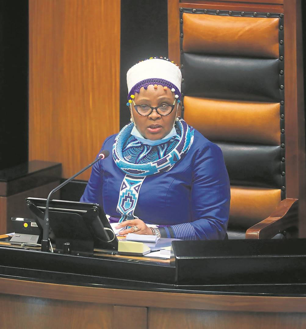A Special sitting of the National Assembly has elected Nosiviwe Mapisa-Nqakula as the new Speaker of the House yesterday.                 Photo by ZKostile/Parliament 