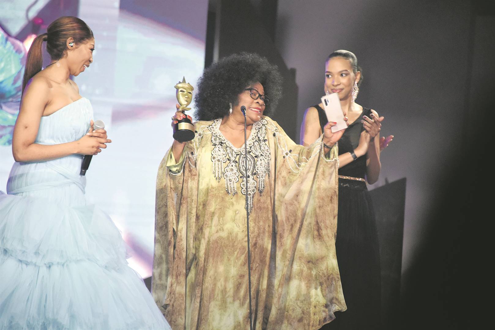 Mam’ Lillian Dube, who accepted her Lifetime Achievement Award at the Royalty Soapie Award on 18 September, says she loves what she does and is always willing to learn.                      Photo by Gallo Images/Frennie Shivambu