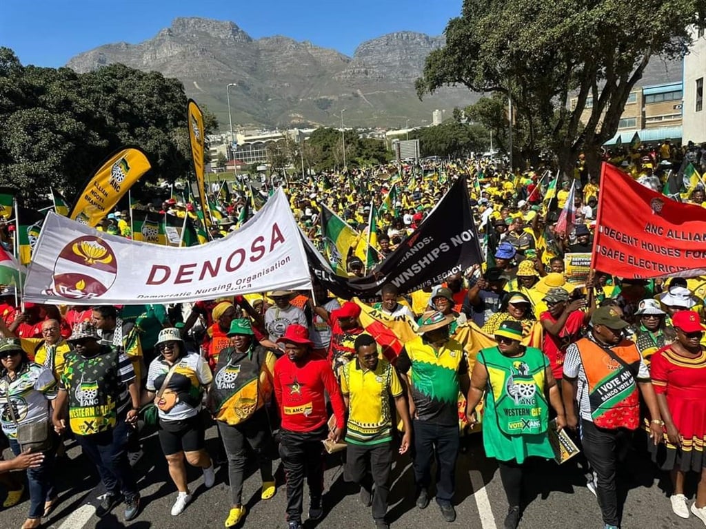 Drumming up support on Human Rights Day, the party's Dullah Omar Region and alliance partners embarked on a service delivery march. (@MYANC/X formerly Twitter)