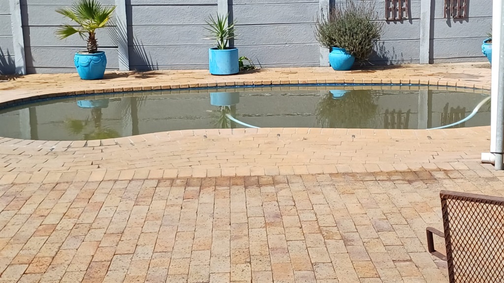 Raw sewage adversely affected a Cape Town family's private pool after it flowed into their backyard due to malfunctioning city infrastructure. (Supplied)