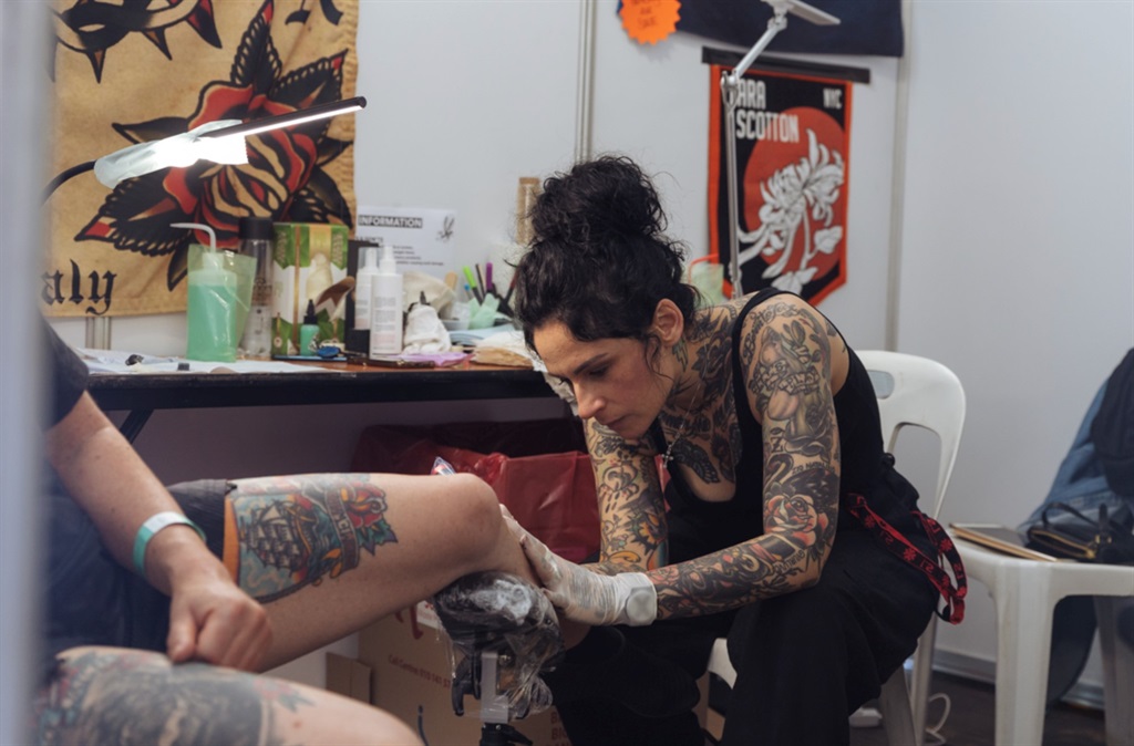 Tattoo artist tattooing in Valencia, Spain, Stock Photo, Picture And Rights  Managed Image. Pic. T81-3102435 | agefotostock