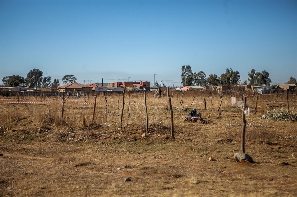 An area of land in Slovoville. (Photo by Gallo Images/Sharon Seretlo)