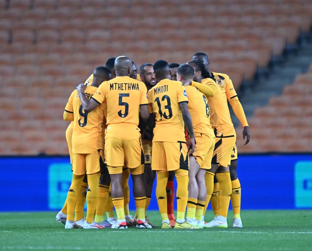 Kaizer Chiefs players during the DStv Premiership 2023/24 match between Kaizer Chiefs and Cape Town City at FNB Stadium in Soweto on 03 October 2023 