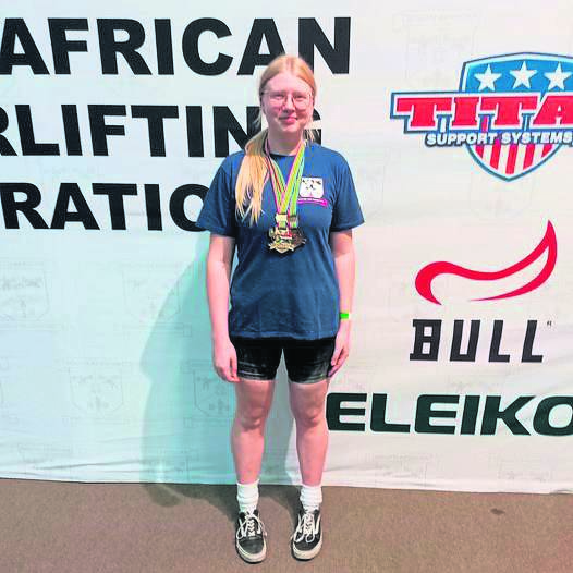 Helderberg International School proudly congratulates Year 11 learner, Lisa Stander, for her performance at the South African Classic Powerlifting Championships. Lisa smashed not one, but two SA records for dead-lifting in the sub-junior and junior categories, with an impressive lift of 180,5 kg. Her total score of 368 kg and personal best improvements in all three lifts showcases her remarkable dedication and talent. Lisa has earned her SA colours and has qualified to participate in the Commonwealth Games in October, a testament to her hard work and determination. “We couldn’t be prouder of your accomplishments!” the school shared on its Facebook page. “Congratulations on this well-deserved success!”  