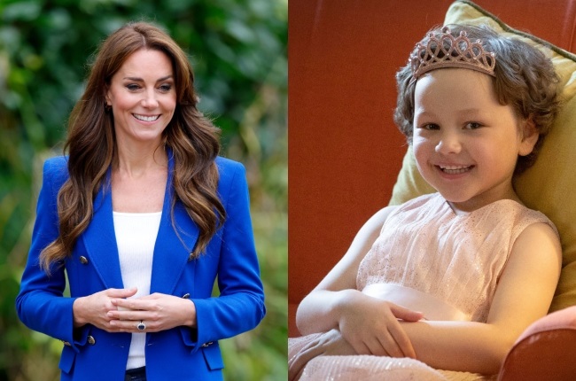 Leukaemia survivor Mila Sneddon (8) has sent Kate, Princess of Wales, a heartfelt message amid her cancer diagnosis. (PHOTO: Gallo Images/Getty Images)