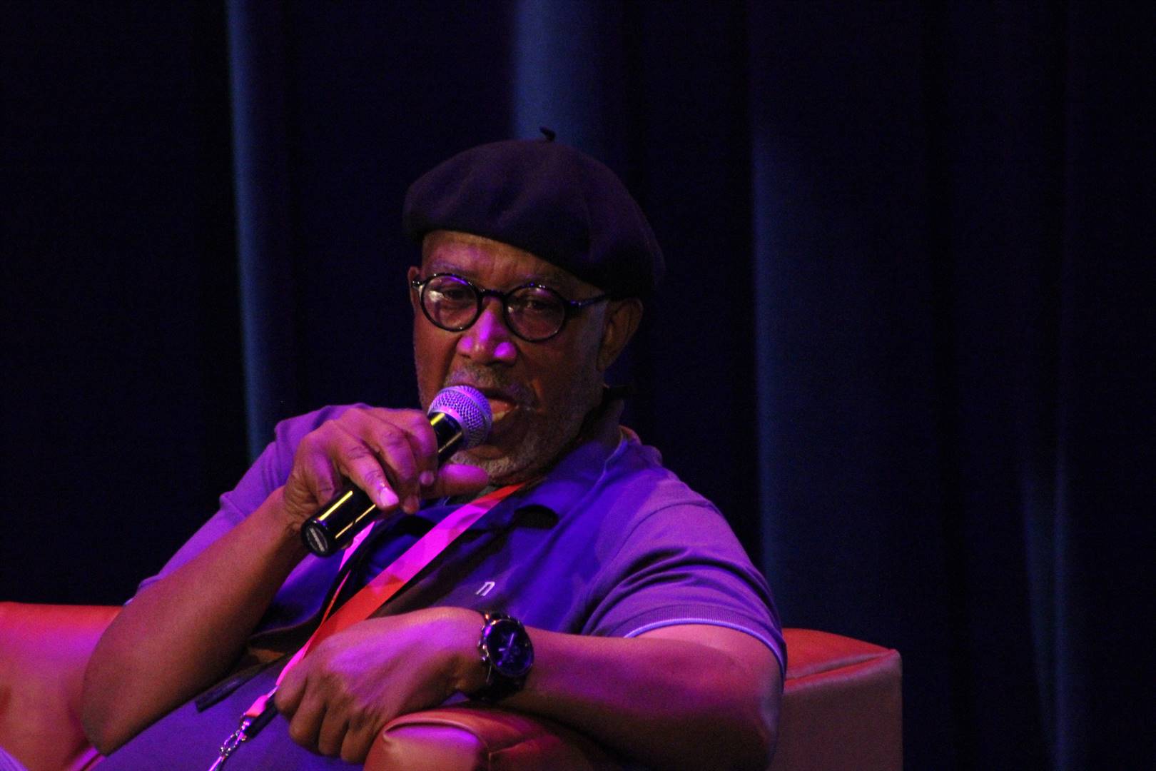 Legendary Musician Sipho ‘Hotstix’ Mabuse at Vuma’s My Community Cooks event at the Soweto Theatre. Photo: City Press
