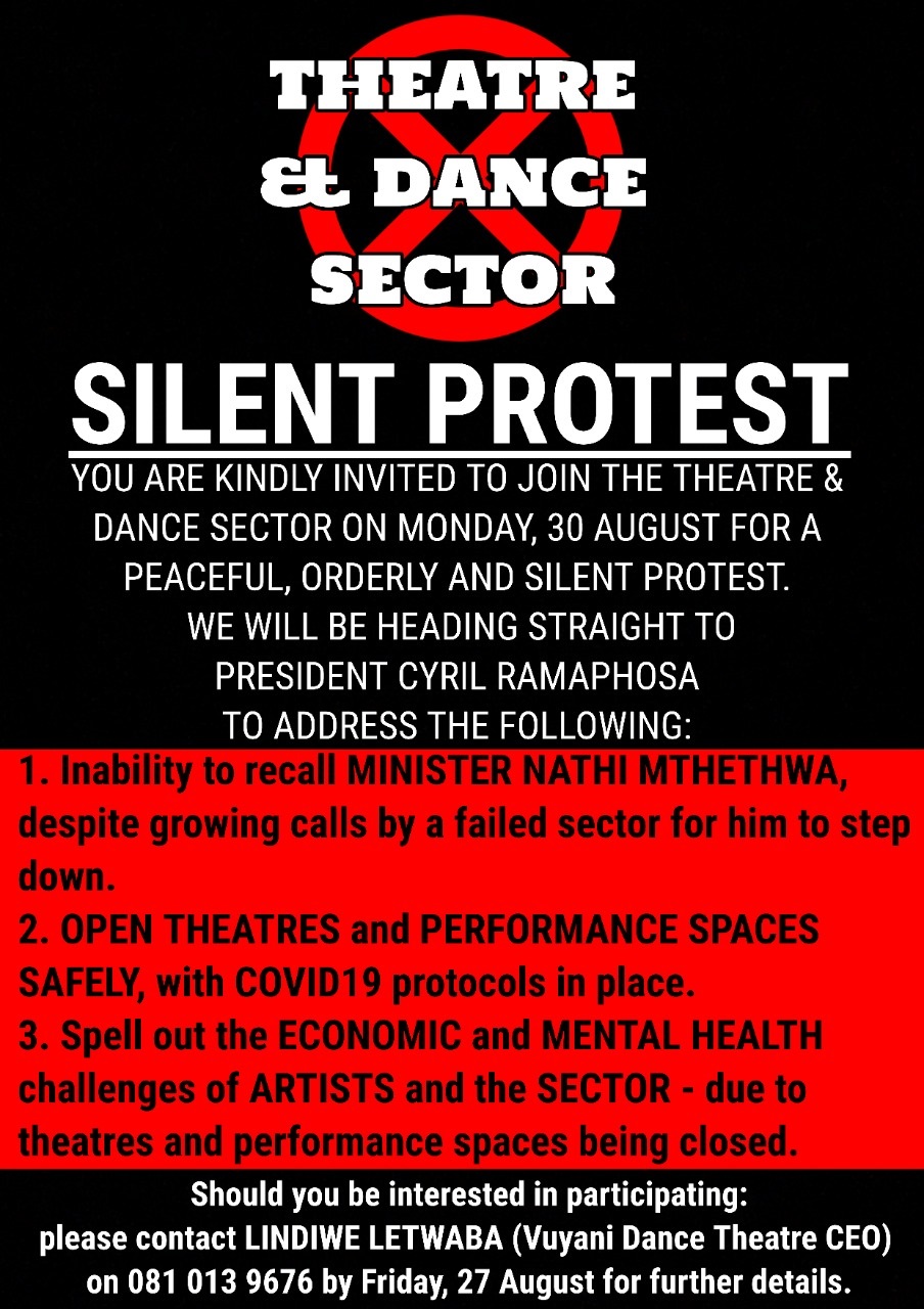 Creatives will have a silent march to Luthuli House.