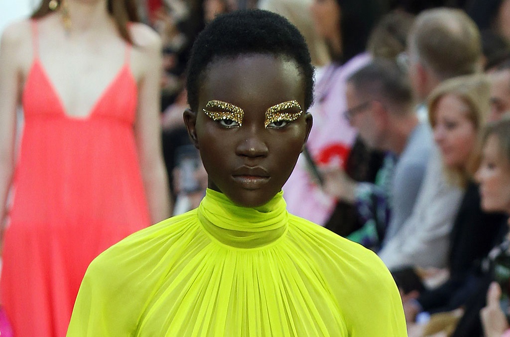 A model walks the runway during the Valentino Womenswear Spring/Summer 2020 show as part of Paris Fashion Week. (Photo by Estrop/Getty Images)
