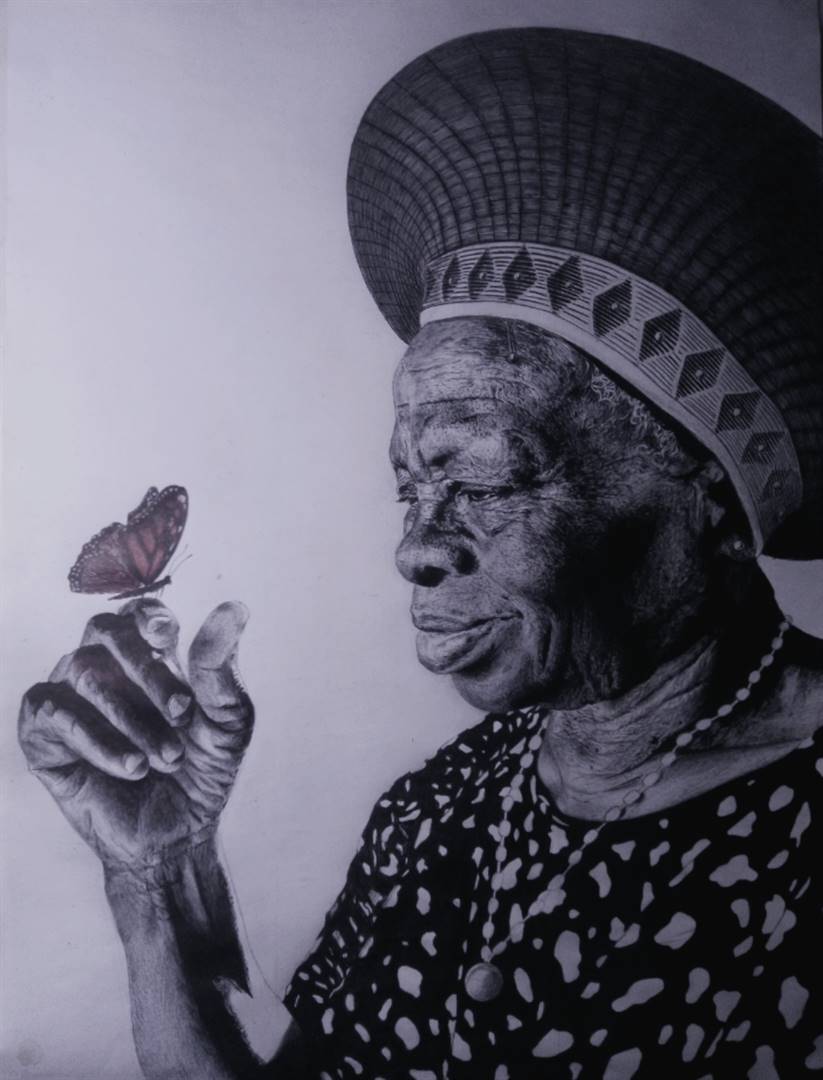 Astral’s piece is titled Ubuntu and is inspired by his grandmother. Photo: Sourced