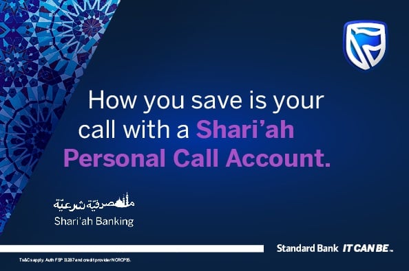 Standard Bank’s Shari’ah Personal Call Account mak