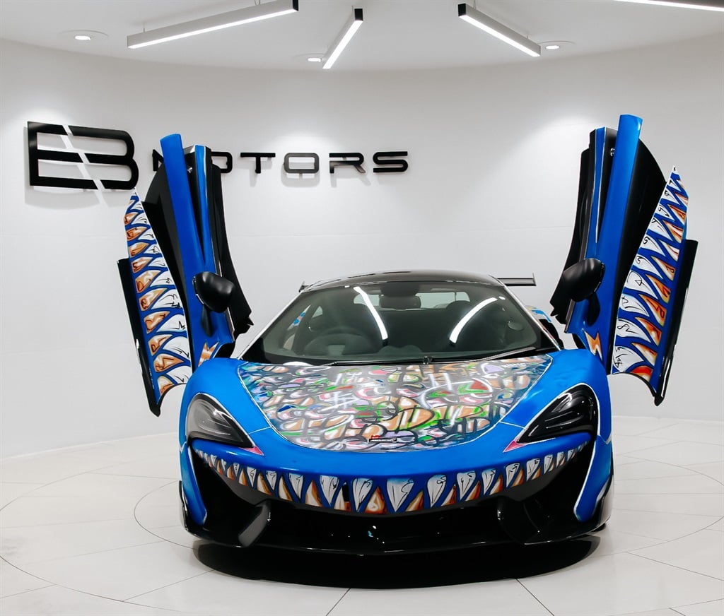 Customised McLaren at the EB Motors Showroom expansion. 