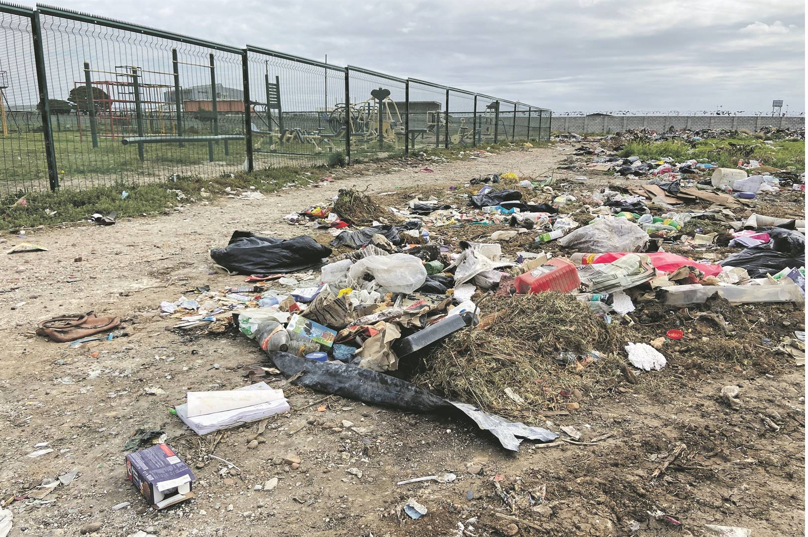 Heaps of rubbish clog the area as you drive through Fordville and other townships in Nelson Mandela Bay. Residents say they won’t vote this year because nothing changes. Photo: Bongekile Macupe