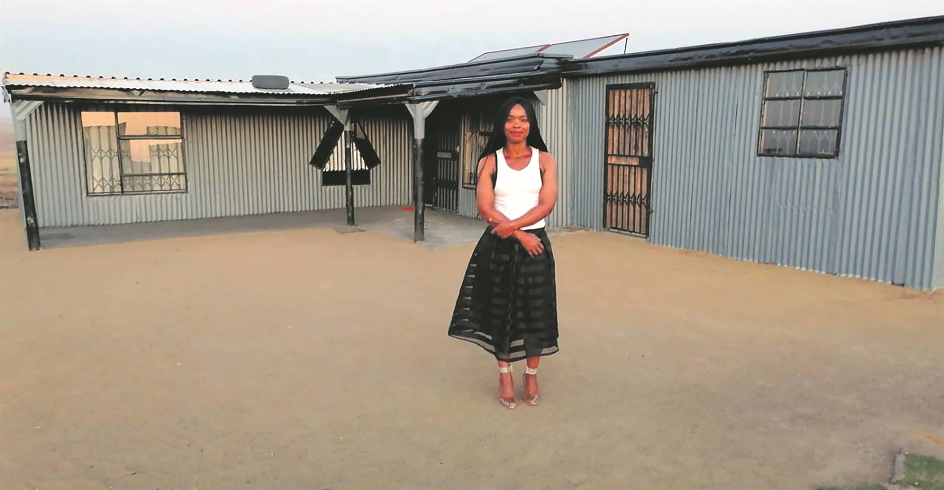 Ningi Nyambose has worked hard to make her shack beautiful.