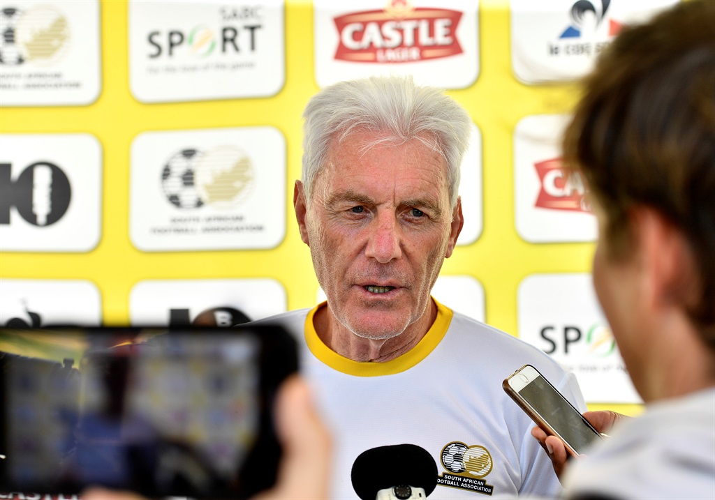 STELLENBOCH, SOUTH AFRICA - JANUARY 08: Bafana Head Coach, Hugo Broos during the South Africa national mens soccer team media open day at Lentelus Sportsground on January 08, 2023 in Stellenbosch, South Africa. (Photo by Ashley Vlotman/Gallo Images)