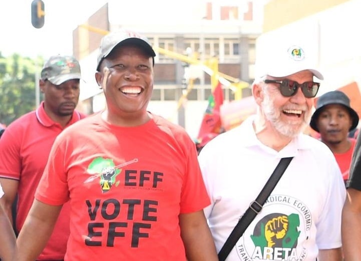 Former ANC NEC member Carl Niehaus (right) is set to be an MP under the EFF. (Frennie Shivambu/ Gallo Images)