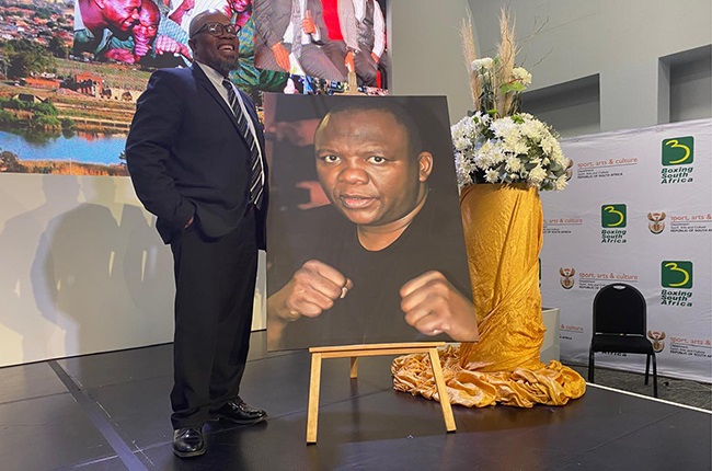 Dingaan Thobela's life was celebrated at the Hill on Empire on Tuesday where his memorial service was held. (Khanyiso Tshwaku/News24)