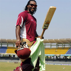 Chris Gayle is out of action against Ireland. (AFP)