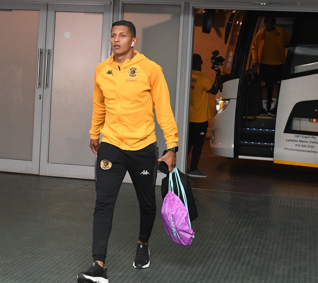 POLOKWANE, SOUTH AFRICA - MAY 07: Edson Castillo of Kaizer Chiefs arrives at the stadium ahead of the DStv Premiership match between Kaizer Chiefs and TS Galaxy at Peter Mokaba Stadium on May 07, 2024 in Polokwane, South Africa. (Photo by Philip Maeta/Gallo Images)