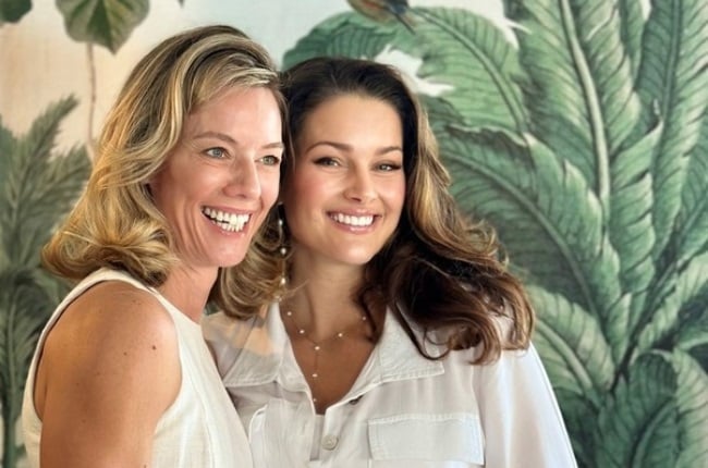 Rolene Strauss is expecting her third baby in May. She celebrated with her friends recently. (PHOTO: Supplied) 