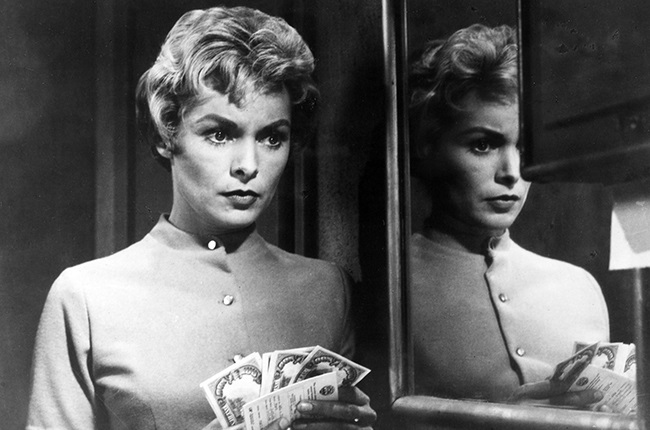 American film actress Janet Leigh in a scene from 