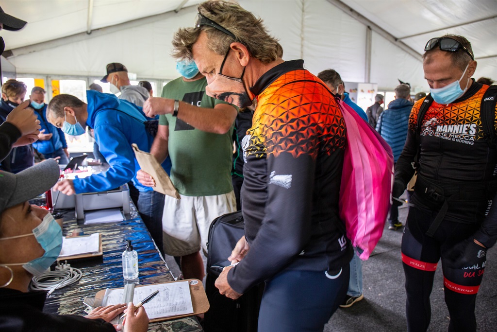 Riders during Registration of the 2021 Absa Cape E