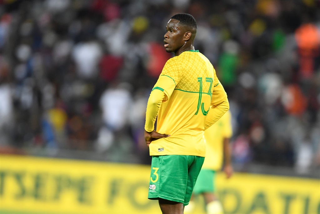 JOHANNESBURG, SOUTH AFRICA - MARCH 24: Sphephelo Sithole of South Africa during the 2023 Africa Cup of Nations qualifier match between South Africa and Liberia at Orlando Stadium on March 24, 2023 in Johannesburg, South Africa. (Photo by Lefty Shivambu/Gallo Images)