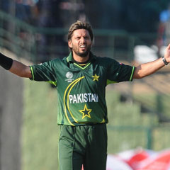 Shahid Afridi will want more from his men. (AFP)