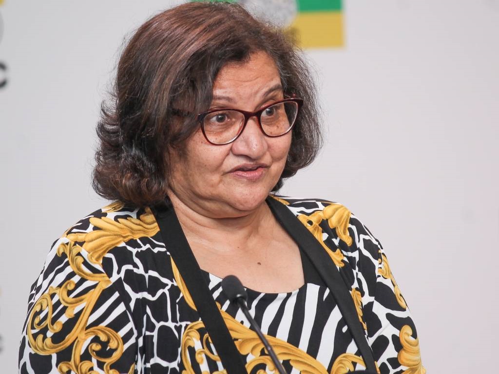 Jessie Duarte briefs the media on the status of the ANC's councillor candidate registration process for the Local Government Elections at Albert Luthuli House.