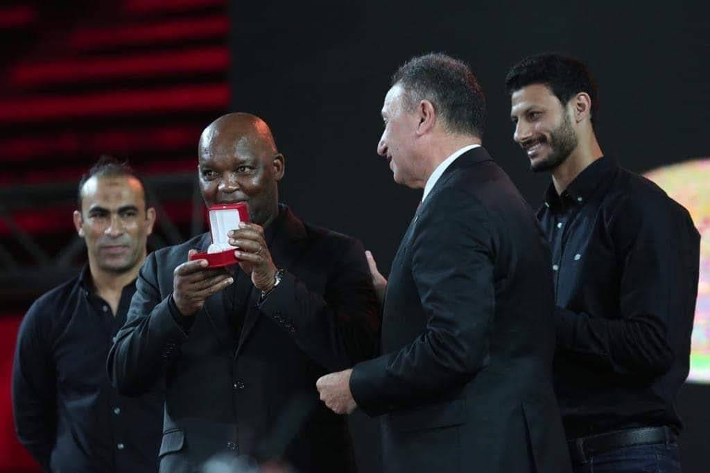 Pitso Mosimane is starting to see the dark side of his boss Mahmoud El Khatib. Photo: Al Ahly Twitter