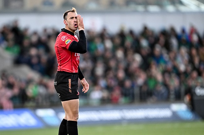 Lions centre Erich Cronje toiled manfully against Ospreys in Swansea on Saturday. (Piaras O Midheach/Gallo Images)