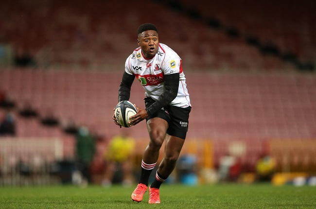 Wandisile Simelane in action for the Lions. (Photo by Shaun Roy/Gallo Images)