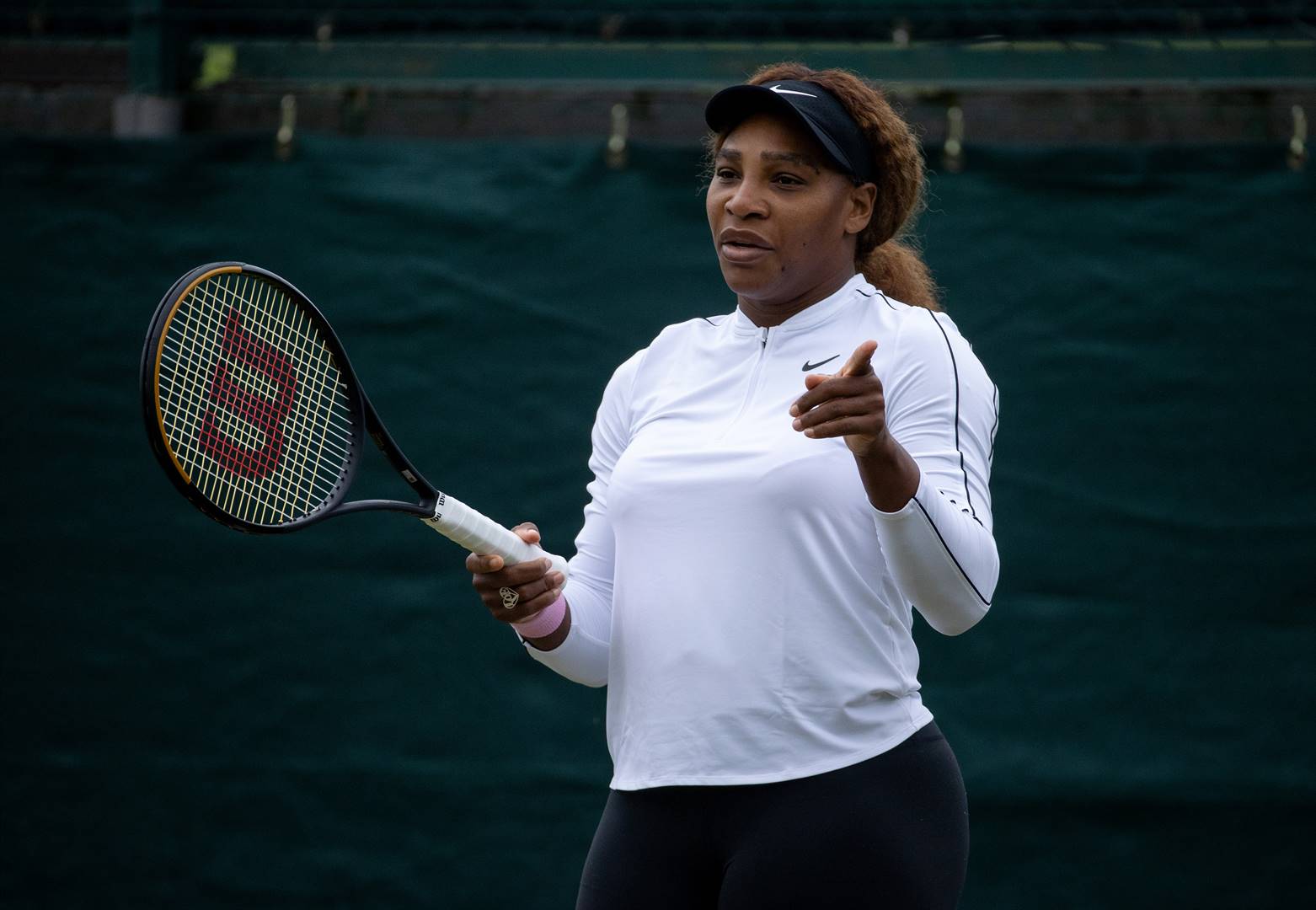 Serena Williams vroeër vanjaar op Wimbledon. Foto: Getty Images