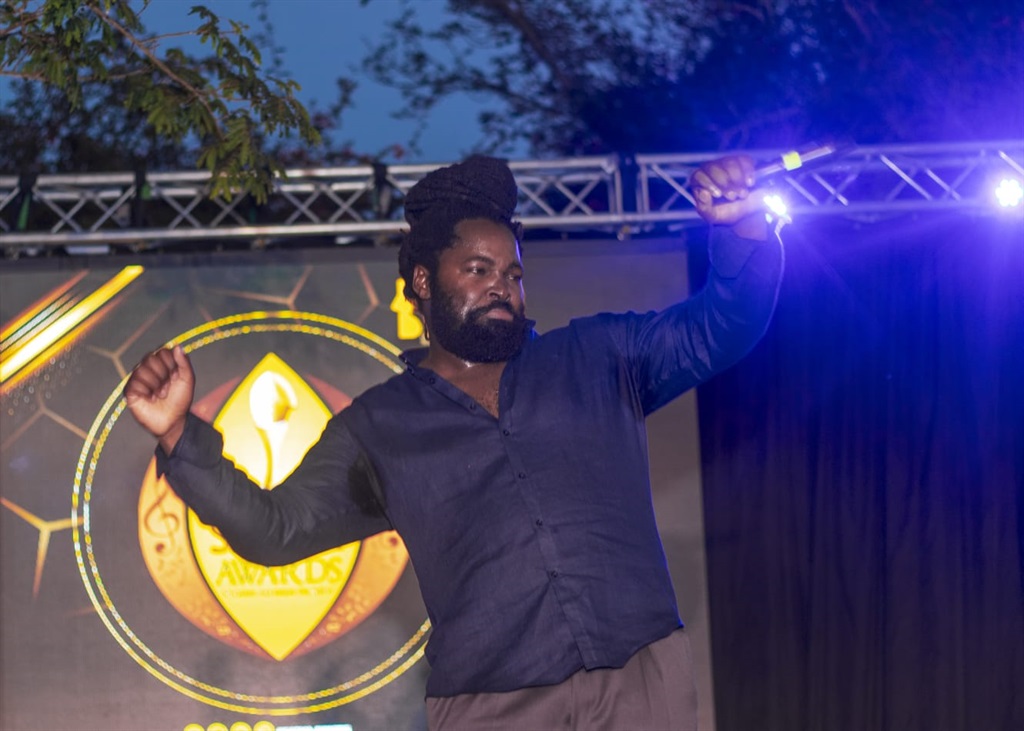 Big Zulu performing at the Satmas nominee announcement on Saturday, 25 September.