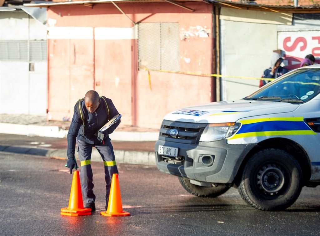 Two robbers have been shot dead.
